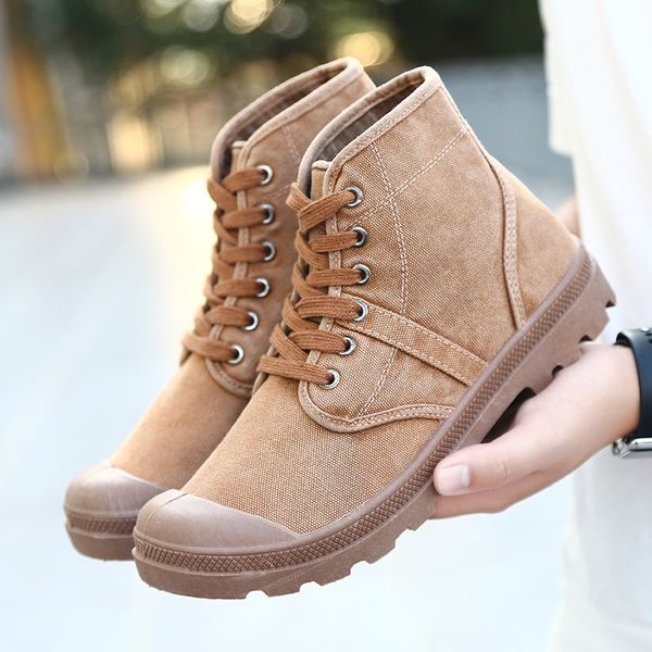 fashion high-military ankle boots men outdoor canvas shoes for men breathable wearable sneakers lace up canvas boots, Black
fashion high-military ankle boots men outdoor canvas shoes for men breathable wearable sneakers lace up canvas boots, Black