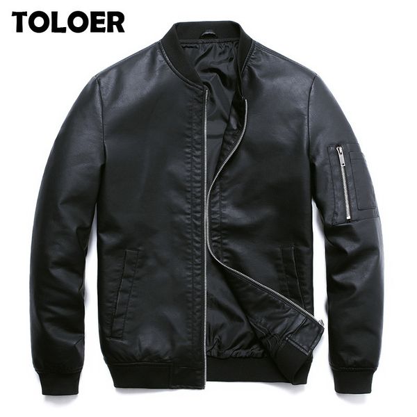5xl leather jacket men autumn bomber jackets mens motorcycle black pu faux leather coats male military pilot baseball pu jackets 201120
5xl leather jacket men autumn bomber jackets mens motorcycle black pu faux leather coats male military pilot baseball pu jackets 201120