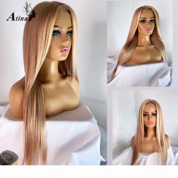 ombre blond pink highlight straight glueless lace front wig for black women pre plucked hd transparent remy human hair wig 180, Black;brown
ombre blond pink highlight straight glueless lace front wig for black women pre plucked hd transparent remy human hair wig 180, Black;brown