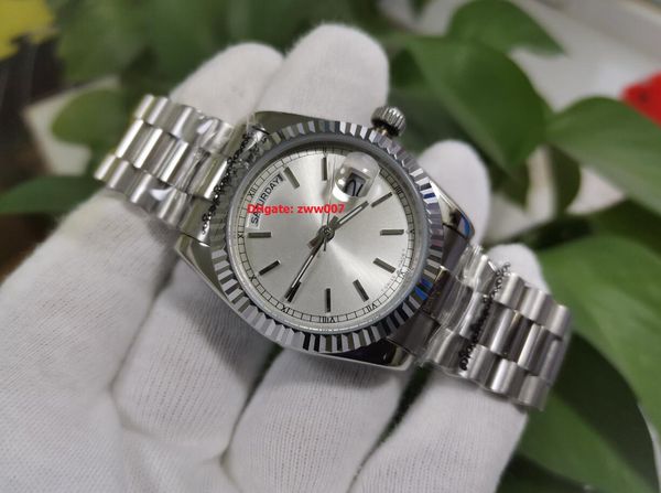 elling wristwatches 36mm silver dial 18034 asia 2813 mechanical automatic women's watch mens men's watches, Slivery;brown
elling wristwatches 36mm silver dial 18034 asia 2813 mechanical automatic women's watch mens men's watches, Slivery;brown