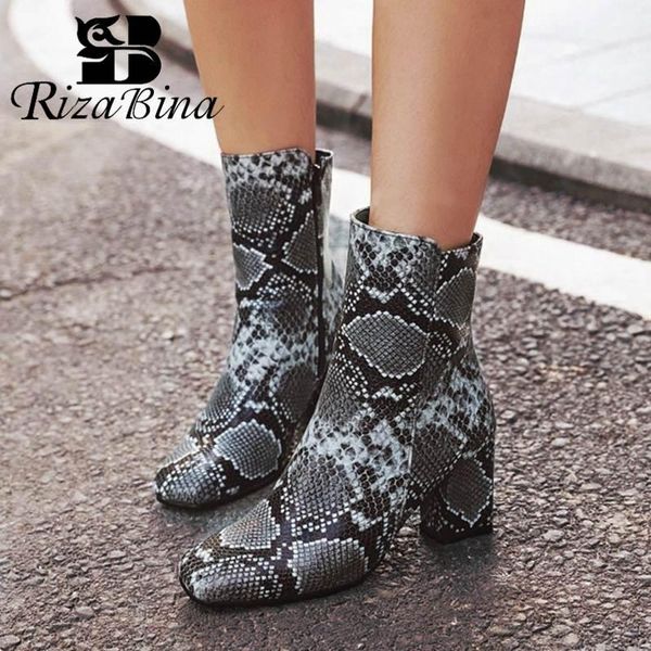 boots rizabina shoes women square heel ankle zipper snakeskin winter autumn fashion warm footwear large size 32-48, Black
boots rizabina shoes women square heel ankle zipper snakeskin winter autumn fashion warm footwear large size 32-48, Black