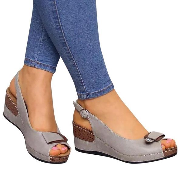 sandals rome casual women wedges pumps ankle buckle open toe fish mouth med summer shoes fashion, Black
sandals rome casual women wedges pumps ankle buckle open toe fish mouth med summer shoes fashion, Black