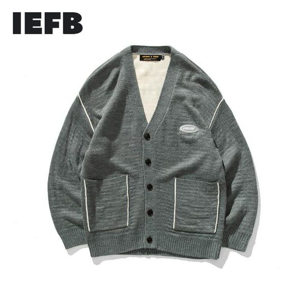 men's sweaters iefb / clothing 2021 autumn cardigan sweater coat solid color v-neck all-match loose casual knitwear 9y3799, White;black
men's sweaters iefb / clothing 2021 autumn cardigan sweater coat solid color v-neck all-match loose casual knitwear 9y3799, White;black