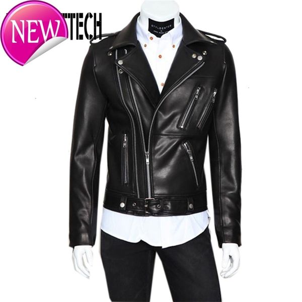 quality black leather jacket men autumn winter temperament male locomotive motorcycle leather jacket multi-zipper lapel design
quality black leather jacket men autumn winter temperament male locomotive motorcycle leather jacket multi-zipper lapel design
