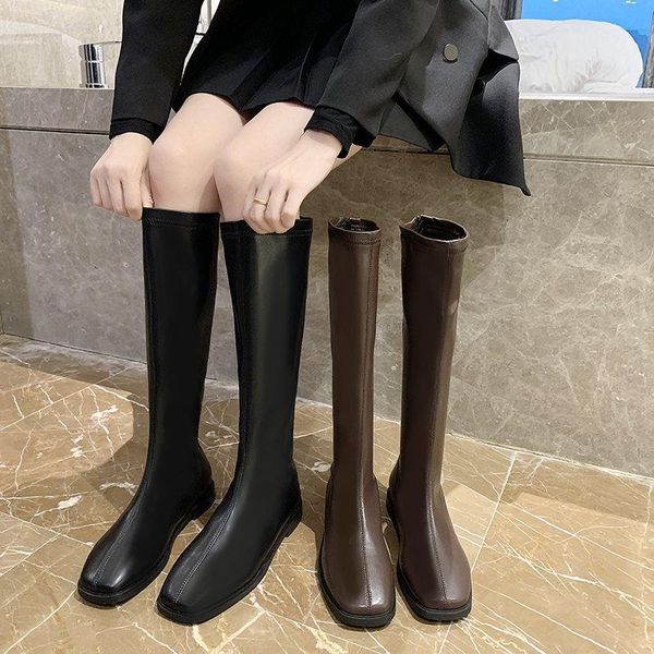 boots women's autumn female shoes platform winter footwear round toe thigh high heels luxury designer, Black
boots women's autumn female shoes platform winter footwear round toe thigh high heels luxury designer, Black