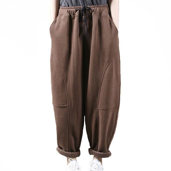women's pants & capris 2021 korean winter fashion trousers ladies loose fur pantalons womens warm fitness harem oversized streetwear pl, Black;white
women's pants & capris 2021 korean winter fashion trousers ladies loose fur pantalons womens warm fitness harem oversized streetwear pl, Black;white
