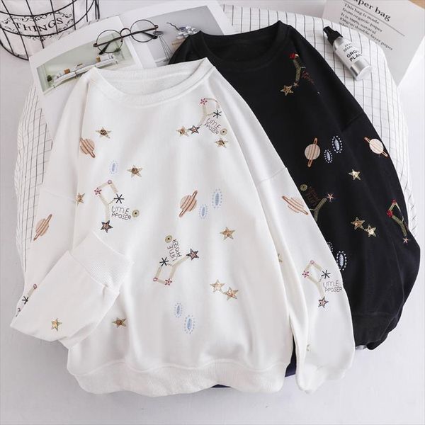 2020 cartoon constellation star printed women students hoodies sweatshirt long sleeve polerones mujer black white thinpullovers
2020 cartoon constellation star printed women students hoodies sweatshirt long sleeve polerones mujer black white thinpullovers