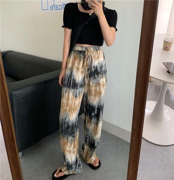 women's pants & capris spring and autumn gradient color tie-dye high-waist wide-leg casual, Black;white
women's pants & capris spring and autumn gradient color tie-dye high-waist wide-leg casual, Black;white