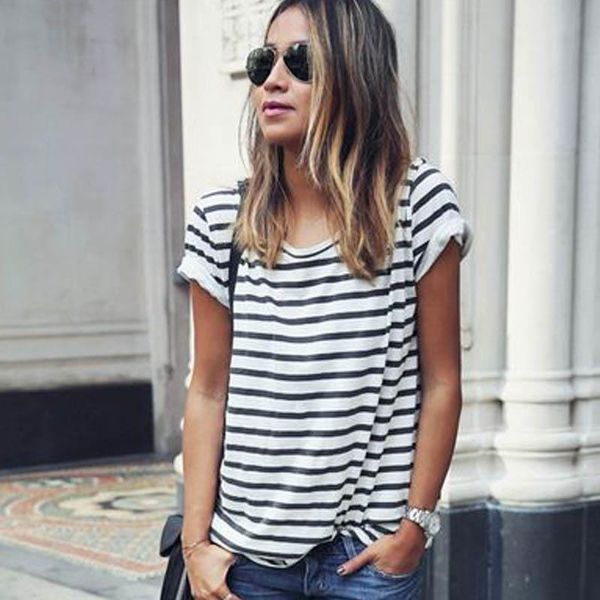 new fashion women ladies casual o neck short sleeve loose summer navy black white striped t-shirt s xl women clothing
new fashion women ladies casual o neck short sleeve loose summer navy black white striped t-shirt s xl women clothing