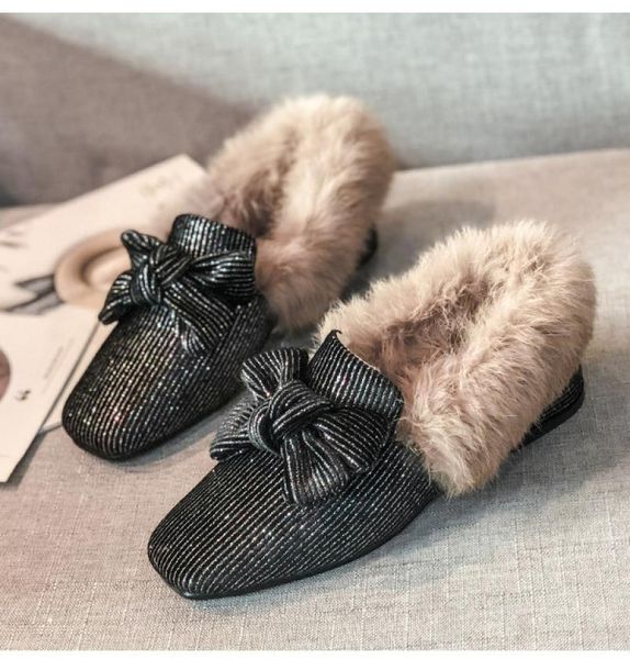 swyivy 40 big size fur loafers shoes women winter warm loafers flats 2020 new lady bow casual shoes slip on lazy, Black
swyivy 40 big size fur loafers shoes women winter warm loafers flats 2020 new lady bow casual shoes slip on lazy, Black