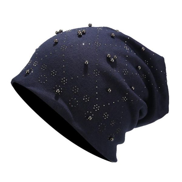 beanie/skull caps 2021 hat solid color fashion pure beading pearl women wrap lightweight soft winter warm female, Blue;gray
beanie/skull caps 2021 hat solid color fashion pure beading pearl women wrap lightweight soft winter warm female, Blue;gray