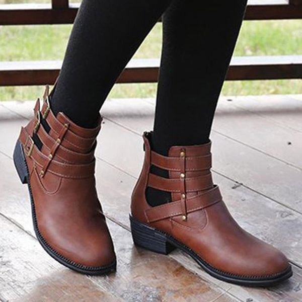 boots winter metal buckle ankel women punk female mid-heel boot thick heels pu round head botas mujer plus size#1125, Black
boots winter metal buckle ankel women punk female mid-heel boot thick heels pu round head botas mujer plus size#1125, Black