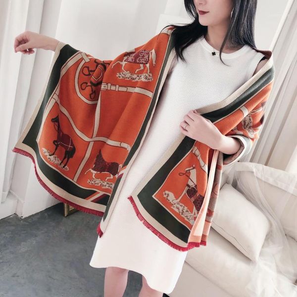 scarves luxury winter cashmere scarf for women warm shawls and wraps fashion chain animal print kerchief lady 20211, Blue;gray
scarves luxury winter cashmere scarf for women warm shawls and wraps fashion chain animal print kerchief lady 20211, Blue;gray
