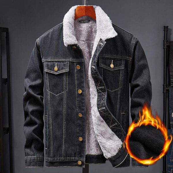 men's jackets 2021 men slim cashmere denim jacket and coats fashion mens thick warm winter outwear male cowboy m-5xl, Black;brown
men's jackets 2021 men slim cashmere denim jacket and coats fashion mens thick warm winter outwear male cowboy m-5xl, Black;brown