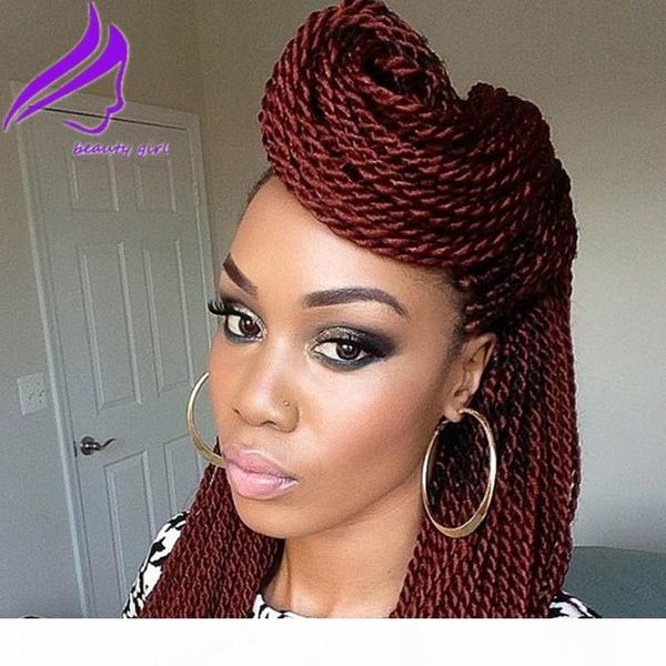 13x4 braided wigs middle part synthetic lace front wig for women long hair braided twist braids wig for black women, Black;brown
13x4 braided wigs middle part synthetic lace front wig for women long hair braided twist braids wig for black women, Black;brown