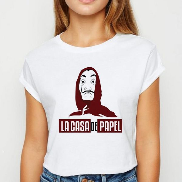 new la casa de papel tshirt avant-garde graphic young female t shirt harajuku spring summer oversize round collar t-shirt, White
new la casa de papel tshirt avant-garde graphic young female t shirt harajuku spring summer oversize round collar t-shirt, White