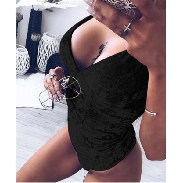 women's jumpsuits & rompers 2021 fashion velvet bodysuits women deep v-neck strap bodysuit slim fit bodycon backless jumpsuit female pl, Black;white
women's jumpsuits & rompers 2021 fashion velvet bodysuits women deep v-neck strap bodysuit slim fit bodycon backless jumpsuit female pl, Black;white