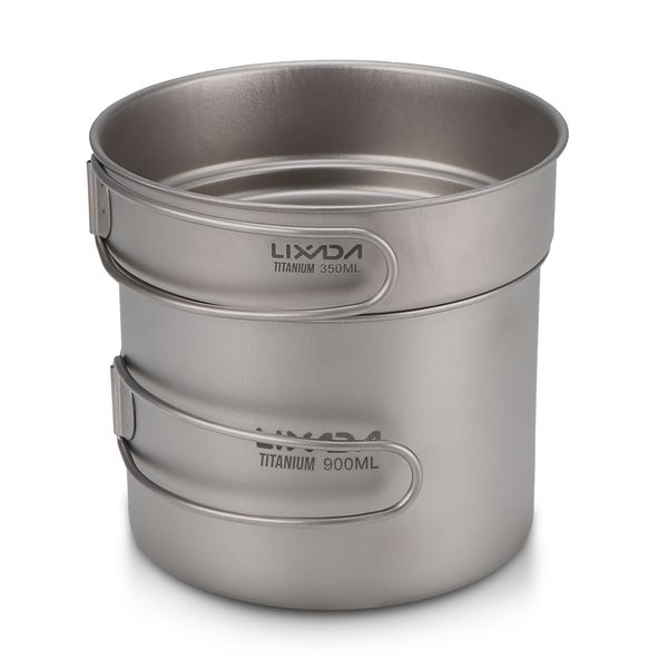 lixada ultralight titanium 900 / 1100ml пот и 350мл сковородка cookset открытый кемпинга пикник набор посуды с откидными ручками
lixada ultralight titanium 900 / 1100ml пот и 350мл сковородка cookset открытый кемпинга пикник набор посуды с откидными ручками