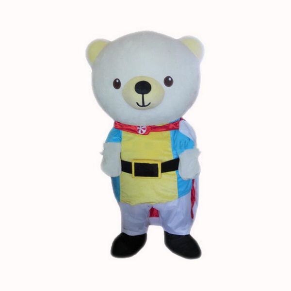 2019 factory new ehite bear mascot costumes cartoon character sz, Red;yellow 
2019 factory new ehite bear mascot costumes cartoon character sz, Red;yellow