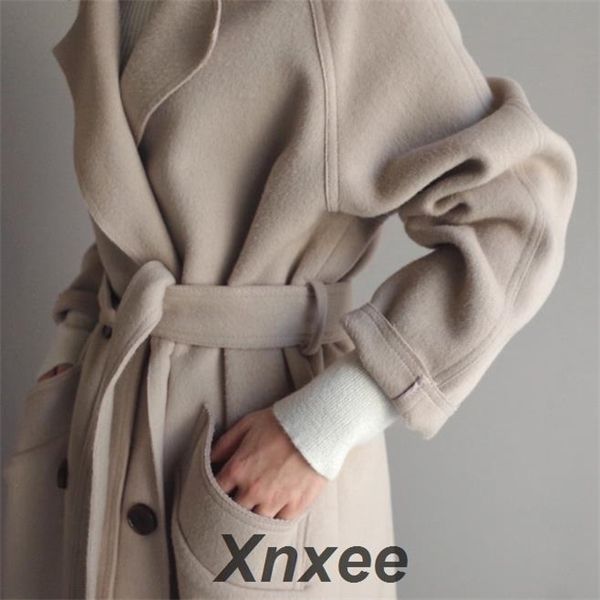 xnxee office lady solid womens long coats 2019 winter wide-waisted wool blend coat and jacket turn-down collar ladies coats y1120, Black
xnxee office lady solid womens long coats 2019 winter wide-waisted wool blend coat and jacket turn-down collar ladies coats y1120, Black