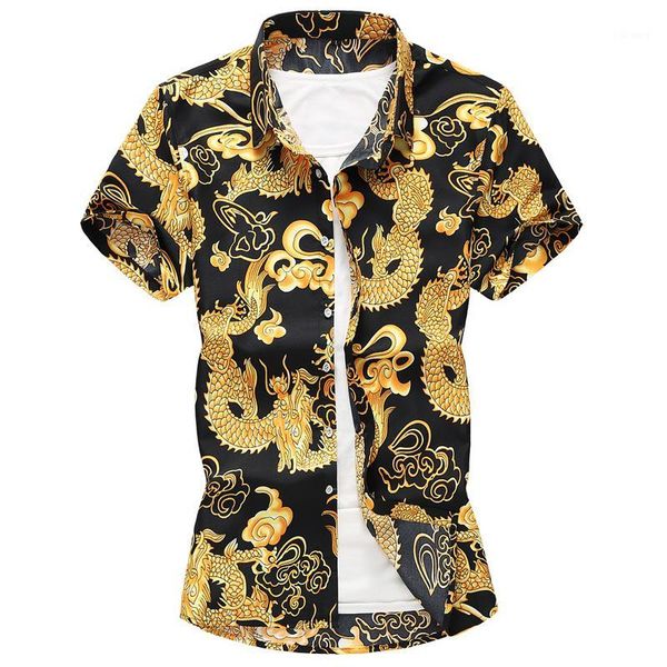 men's casual shirts chinese style mens short sleeve fashion flower shirt men large size 7xl black blue camisa masculina1, White;black
men's casual shirts chinese style mens short sleeve fashion flower shirt men large size 7xl black blue camisa masculina1, White;black