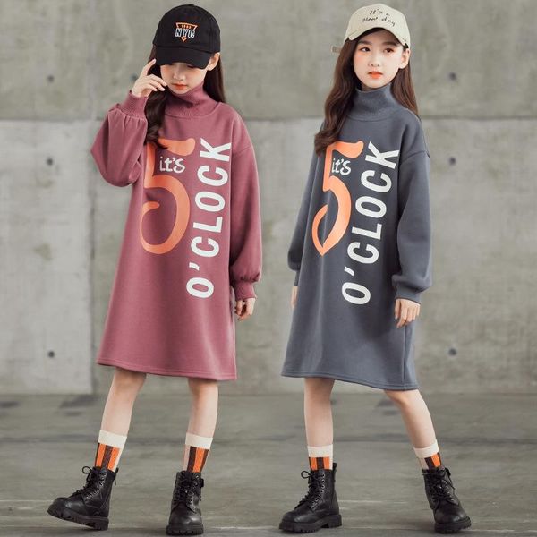 girl's dresses fleece girls dress thicken straight long kids turtleneck printed winter mother daughter children clothing, Red;yellow
girl's dresses fleece girls dress thicken straight long kids turtleneck printed winter mother daughter children clothing, Red;yellow