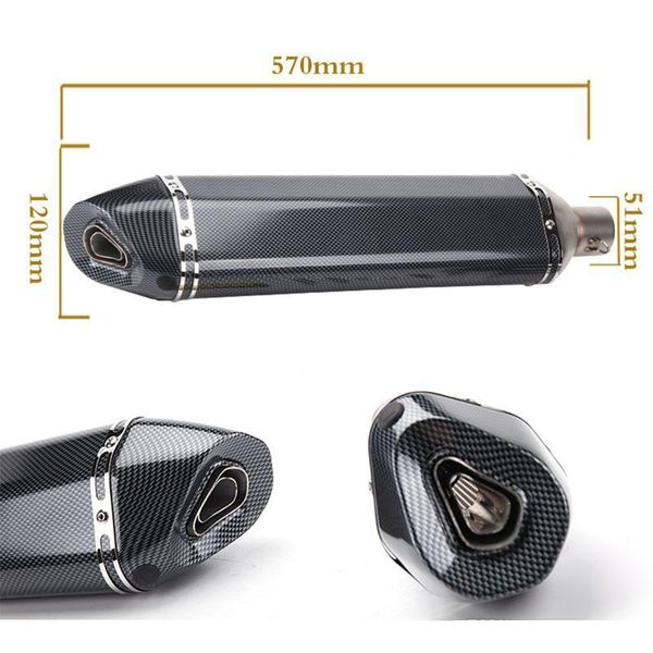 motorcycle exhaust system tkosm 570mm 470mm 370mm inlet 51mm yoshimura pipe motorbike muffler escape tail tube with db killer
motorcycle exhaust system tkosm 570mm 470mm 370mm inlet 51mm yoshimura pipe motorbike muffler escape tail tube with db killer