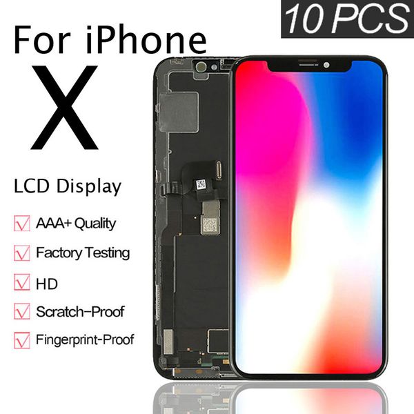 10pcs / lot for iphone x lcd display touch screen digitizer complete assembly replacement for iphone a1865 a1901 lcd
10pcs / lot for iphone x lcd display touch screen digitizer complete assembly replacement for iphone a1865 a1901 lcd