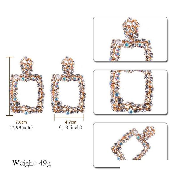 new arrival geometric crystal stone rhinestone earrings fashion big colorful statement dangle earring daily weddi sqcivu queen66, Silver 
new arrival geometric crystal stone rhinestone earrings fashion big colorful statement dangle earring daily weddi sqcivu queen66, Silver