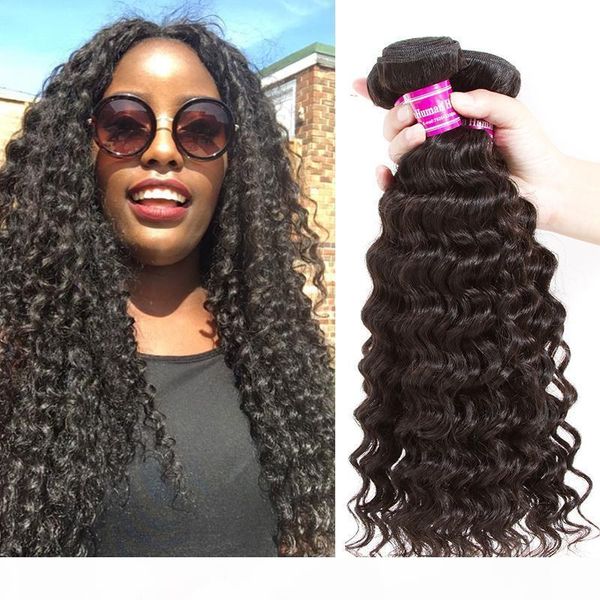 brazilian deep wave human hair weave bundles 100% unprocessed peruvian virgin hair extensions indian human hair weave weft wholesale price, Black
brazilian deep wave human hair weave bundles 100% unprocessed peruvian virgin hair extensions indian human hair weave weft wholesale price, Black