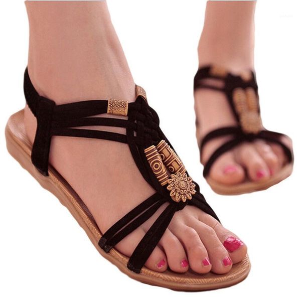 sandals summer shoes fashion women elastic band beach flat with lace-up rome female round toe shoes1, Black
sandals summer shoes fashion women elastic band beach flat with lace-up rome female round toe shoes1, Black