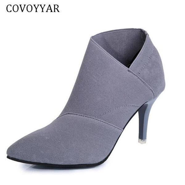 covoyyar 2020 boots women thin heeled pointed toe ankle boots stretch fabric slip on big size lady autumn shoes wbs426, Black
covoyyar 2020 boots women thin heeled pointed toe ankle boots stretch fabric slip on big size lady autumn shoes wbs426, Black