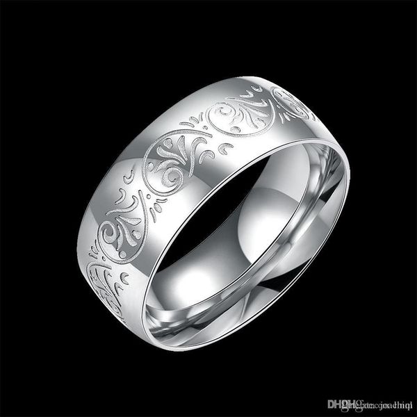 fashion united the shipping states europe and jewelry wholesale 316l stainless steel pattern ring, Silver
fashion united the shipping states europe and jewelry wholesale 316l stainless steel pattern ring, Silver
