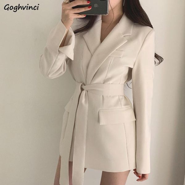 women's suits & blazers women daily korean style all-match with belt ulzzang notched womens streetwear leisure solid slim elegant chic, White;black
women's suits & blazers women daily korean style all-match with belt ulzzang notched womens streetwear leisure solid slim elegant chic, White;black