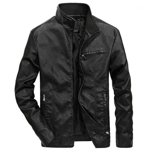 2021 men's leather jackets men stand collar coats male motorcycle leather jacket casual slim brand clothing plus size s-5xl1, Black 
2021 men's leather jackets men stand collar coats male motorcycle leather jacket casual slim brand clothing plus size s-5xl1, Black