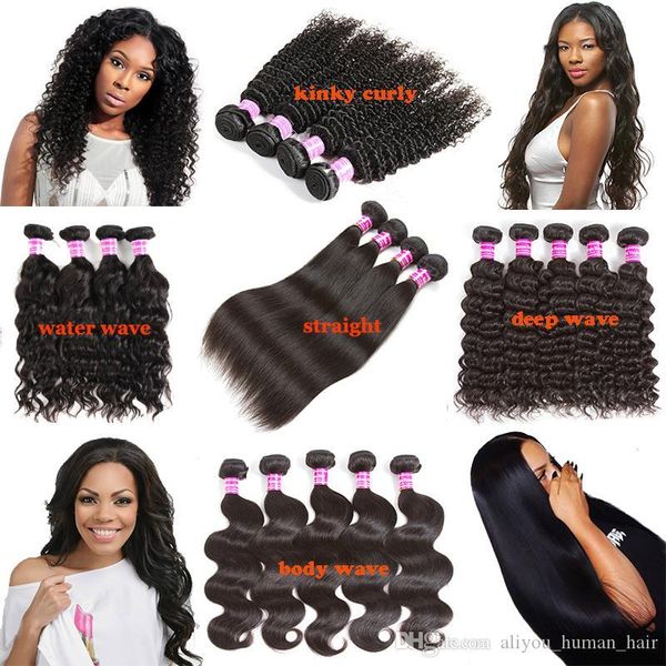 4 or 5 brazilian virgin human hair bundles straight body water deep wave kinky curly hair extensions 8a peruvian indian weave deals, Black;brown
4 or 5 brazilian virgin human hair bundles straight body water deep wave kinky curly hair extensions 8a peruvian indian weave deals, Black;brown