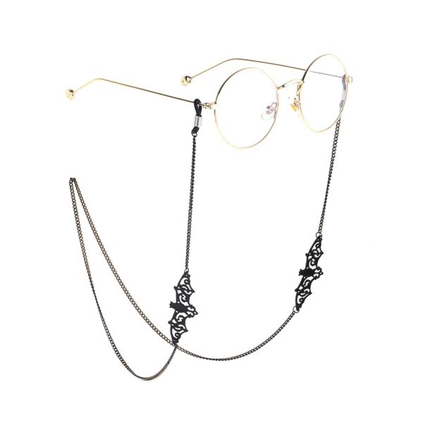 children punk spectacle chain black hollowing out bat pendants fashion gothic metal eyeglass rope 5ys j2, Blue
children punk spectacle chain black hollowing out bat pendants fashion gothic metal eyeglass rope 5ys j2, Blue