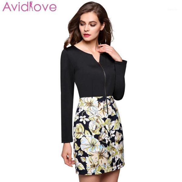 angvns stylish women fashion floral fabric patchwork spring above knee autumn black winter casual dress1, Black;gray
angvns stylish women fashion floral fabric patchwork spring above knee autumn black winter casual dress1, Black;gray