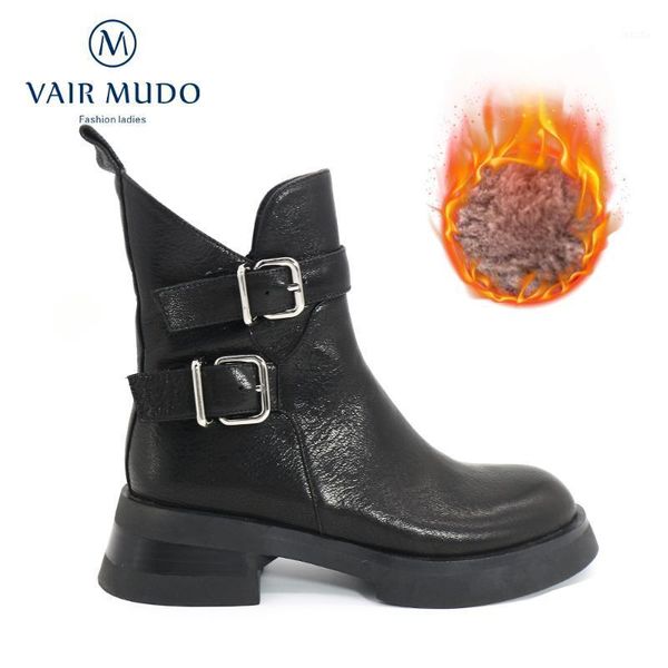 boots vair mudo ankle winter women shoes genuine leather motorcycle boot thick bottom round toe sewing autumn solid cool dx167-c1, Black
boots vair mudo ankle winter women shoes genuine leather motorcycle boot thick bottom round toe sewing autumn solid cool dx167-c1, Black