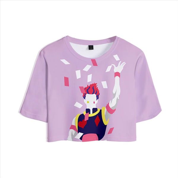 hisoka 3d printed kpop women crop fashion summer short sleeve t shirts 2019 girls casual streetwear tshirts plus, White
hisoka 3d printed kpop women crop fashion summer short sleeve t shirts 2019 girls casual streetwear tshirts plus, White
