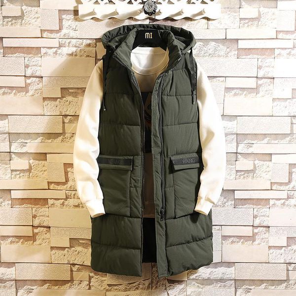 mens winter sleeveless jacket men vest long warm thick hooded coats male cotton-padded zipper working waistcoat gilet homme vest1, Black;white
mens winter sleeveless jacket men vest long warm thick hooded coats male cotton-padded zipper working waistcoat gilet homme vest1, Black;white
