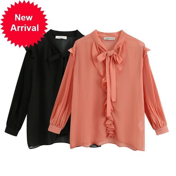 new high 2021 quality mode summer fashion ladies chiffion bow collar long sleeve black shirt elegant clothes un1h, White
new high 2021 quality mode summer fashion ladies chiffion bow collar long sleeve black shirt elegant clothes un1h, White