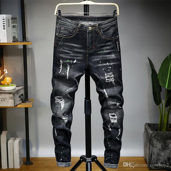 2021 men's luxury designer jeans jeans, square jeans, men's perfume, motorcycle knights black high waist tight jeans., Blue
2021 men's luxury designer jeans jeans, square jeans, men's perfume, motorcycle knights black high waist tight jeans., Blue