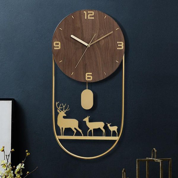 wall clocks hoshine metal wood room decoration deer clock modern design horloge murale home decor klok big zegar scienny swingable 20"
wall clocks hoshine metal wood room decoration deer clock modern design horloge murale home decor klok big zegar scienny swingable 20"