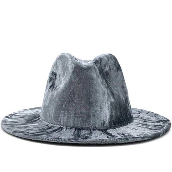 wide brim hats fedora velvet wool solid winter women casual vintage fascinator felted formal 2021 jazz cap, Blue;gray
wide brim hats fedora velvet wool solid winter women casual vintage fascinator felted formal 2021 jazz cap, Blue;gray