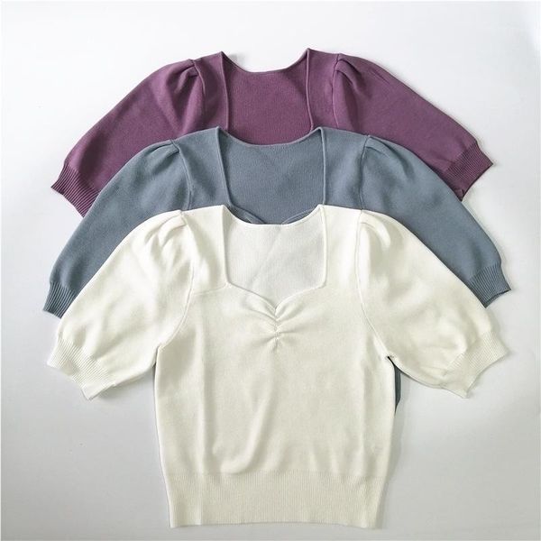 women's sweaters women sweater spring/summer 2021 knitted pullover fashion casual v-neck pleated bubble sleeve, White;black
women's sweaters women sweater spring/summer 2021 knitted pullover fashion casual v-neck pleated bubble sleeve, White;black