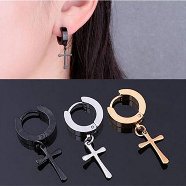 1 pair punk titanium steel stud earring men cross earrings fashion tassels crosses ear piercing jewelry earrings gothic, Golden;silver
1 pair punk titanium steel stud earring men cross earrings fashion tassels crosses ear piercing jewelry earrings gothic, Golden;silver