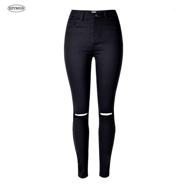 szymgs elastic black hole jeans woman skinny high waist jeans for women mujer femme denim jean pants scratched pantalones1, Blue
szymgs elastic black hole jeans woman skinny high waist jeans for women mujer femme denim jean pants scratched pantalones1, Blue