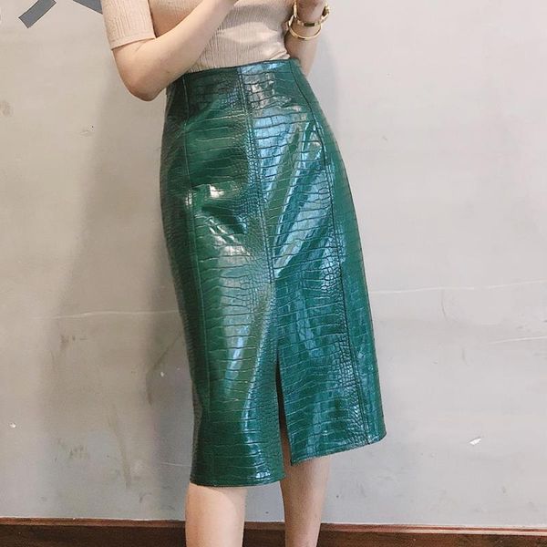 z-zoux women skirt split high waist long pu alligator leather skirts black red green vintage long skirts winter 2020 new fashion
z-zoux women skirt split high waist long pu alligator leather skirts black red green vintage long skirts winter 2020 new fashion