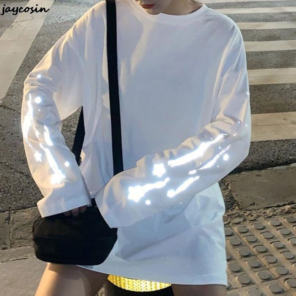 women's t-shirt jaycosin women spring body reflective cotton streetwear cloth letter print casual loose short sleeve o neck 1, White
women's t-shirt jaycosin women spring body reflective cotton streetwear cloth letter print casual loose short sleeve o neck 1, White